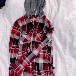 Emypre size M unisex Hooded Flannel